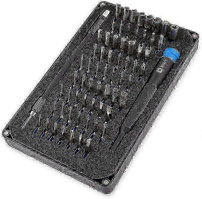64-Piece Precision Bit Set (4mm) with Holder - Versatile Screwdriver Kit for Smartphone & Computer Repairs