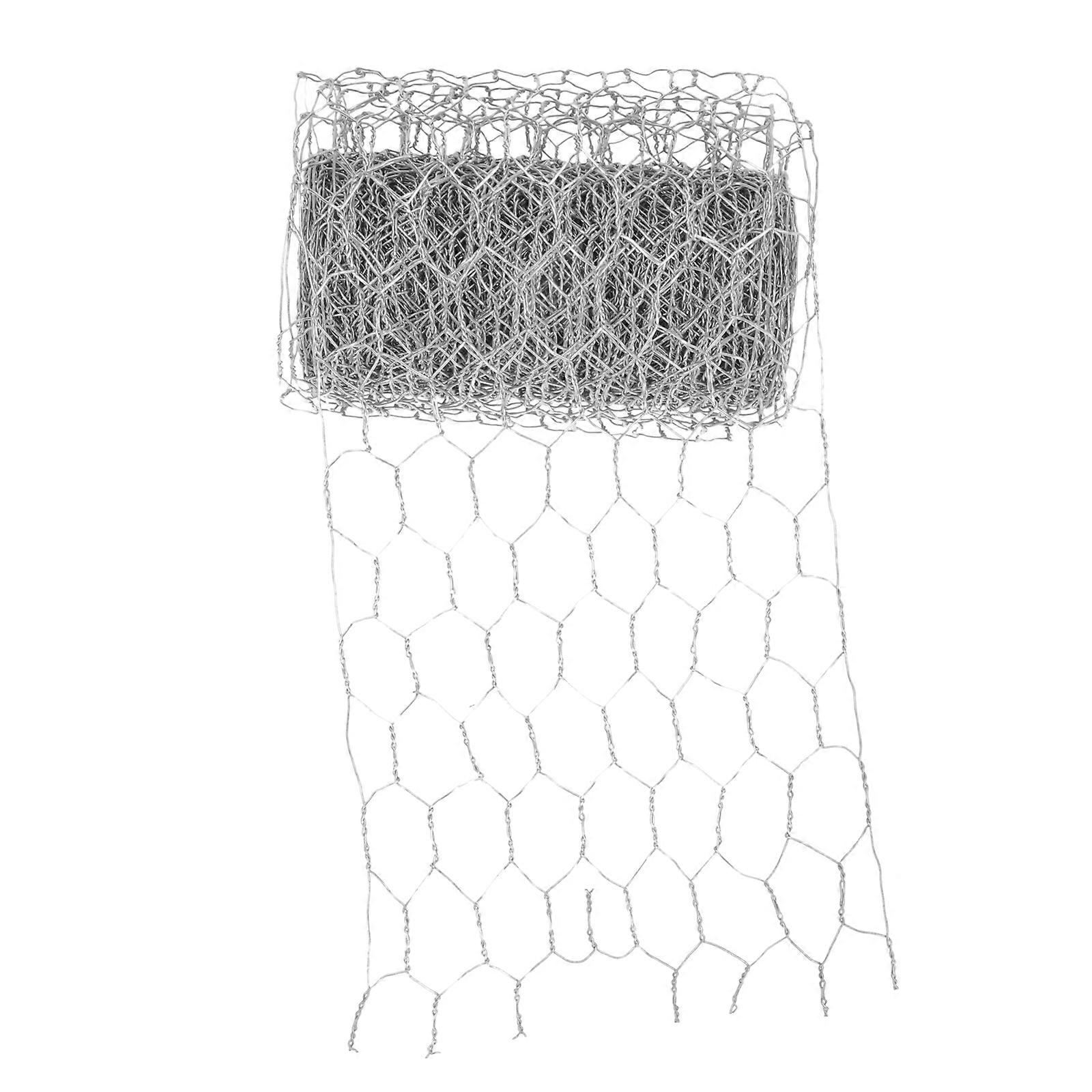 Chicken Wire Mesh 1Pcs Silver for Poultry Protection in Home Use with Durable Galvanized Metal