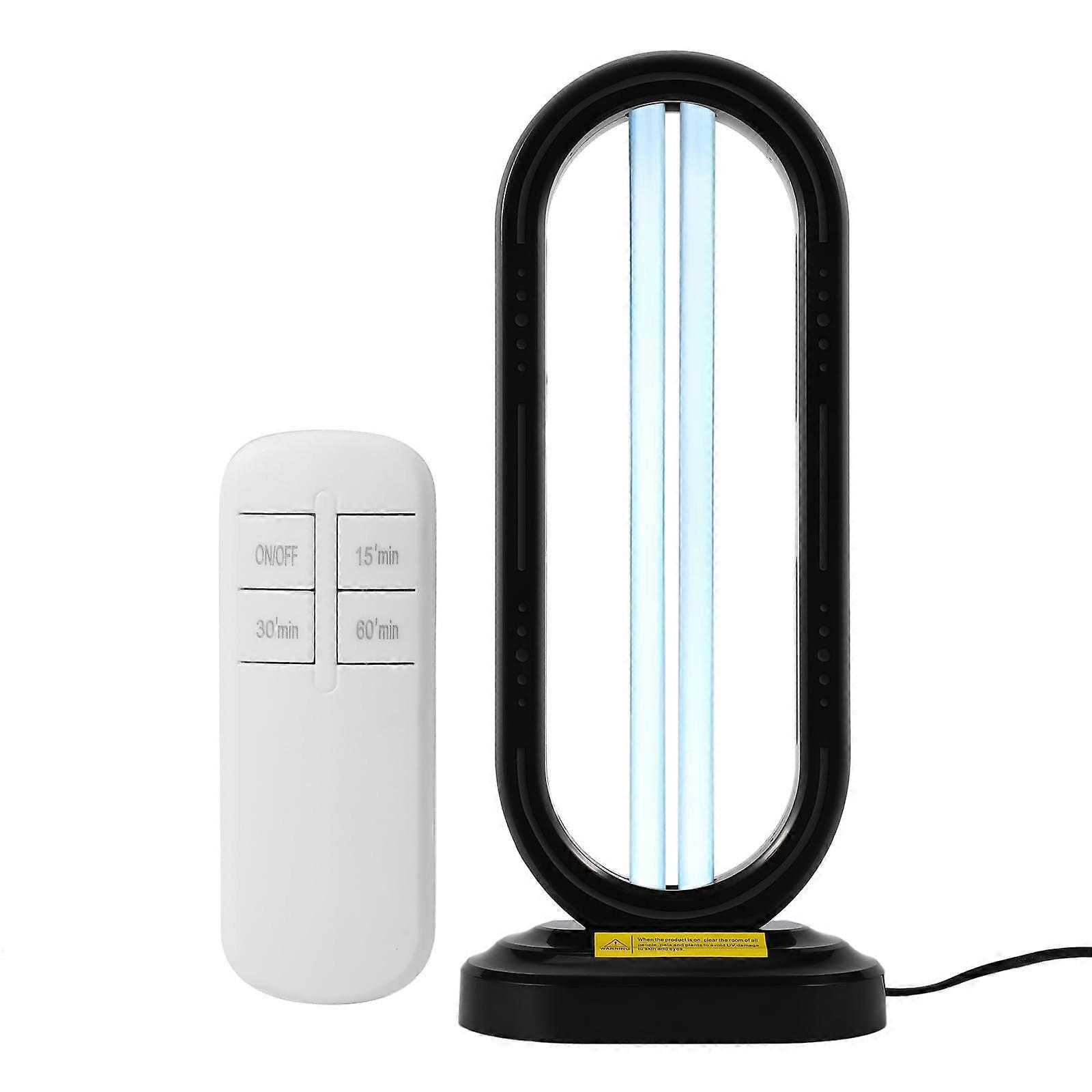 UVC Disinfectant Lamp Remote Control, 38W Ozone UV Lamp for 040m (Black)