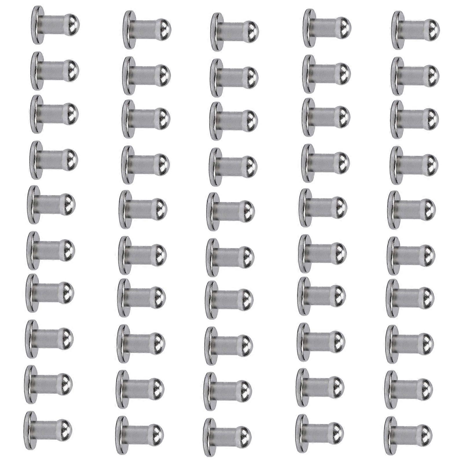 Vintage Inspire Metal Decorative Studs for Garment Bags Leather Craft Strong Alloy Fastening Components  Silver white