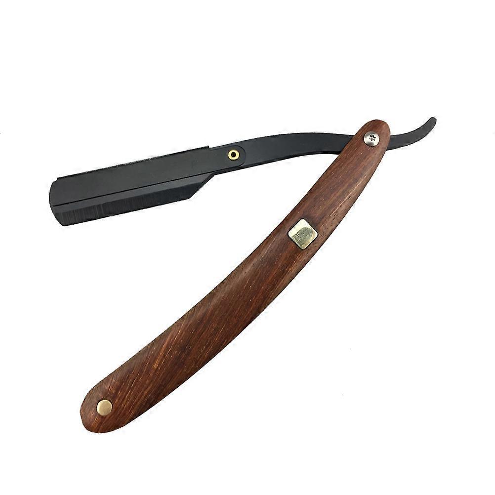 Shaving Barber Wooden Handle Metal For Men Vintage Style Home Use 1Set