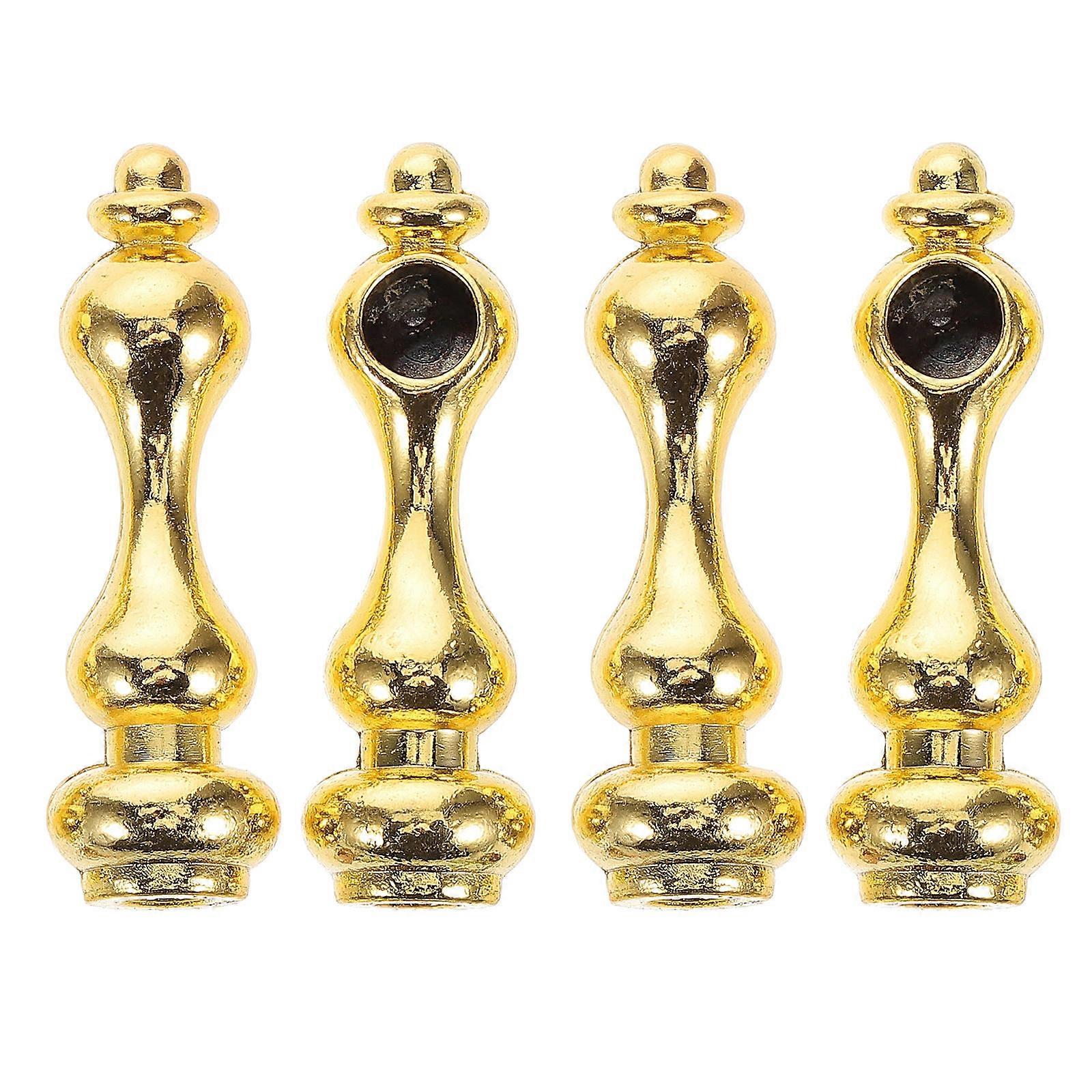 Metal Post End Caps for Glass Railing & Furniture Connectors – Decorative Spindles for Wine Cabinets & Carts – Stylish & Easy to Install Hardware