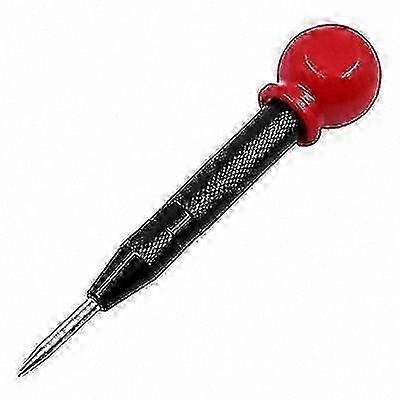 Adjustable Spring-Loaded Center Punch Tool with Cushion Cap for Glass, Wood, and Car Window Use - Gold & Black