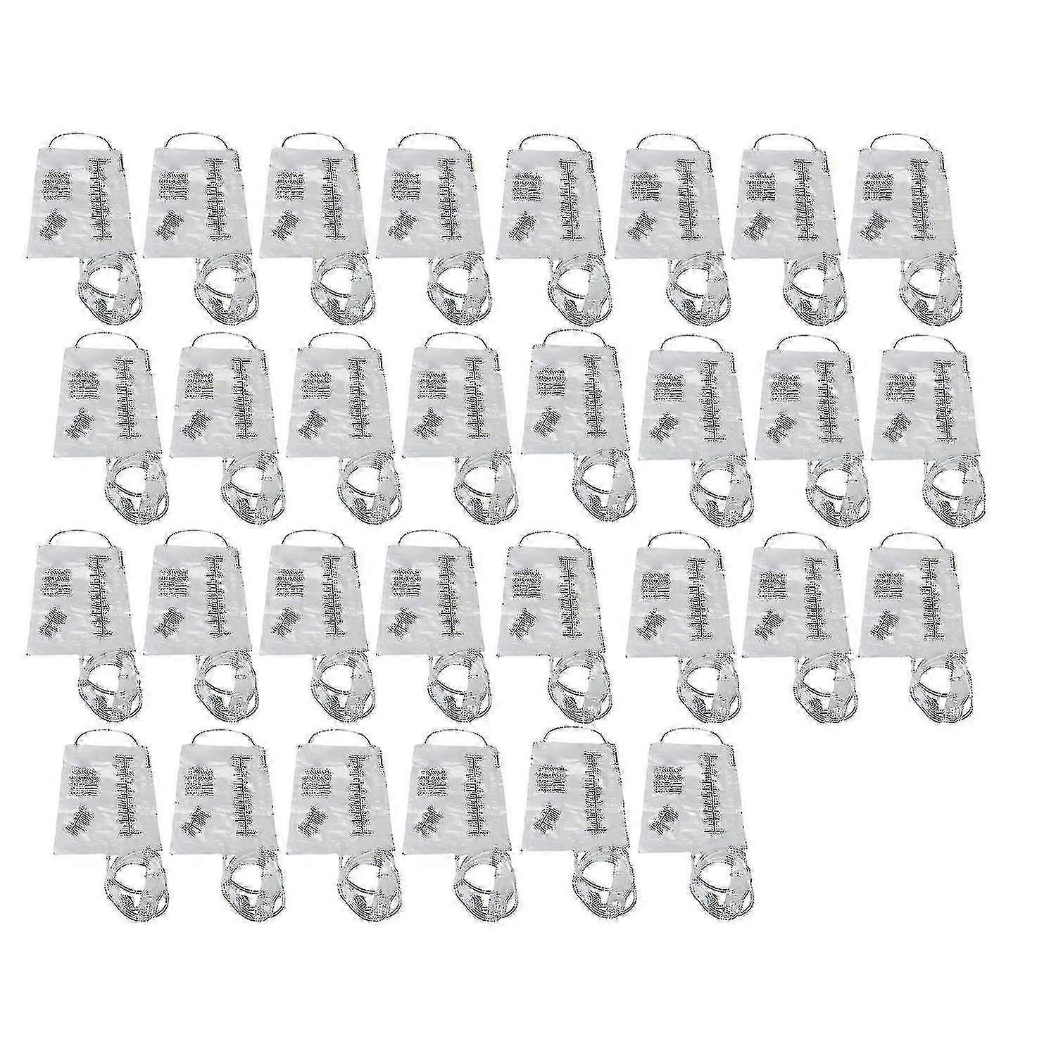 2025 30 X Enema Bag Kit 1000ml Clear Set