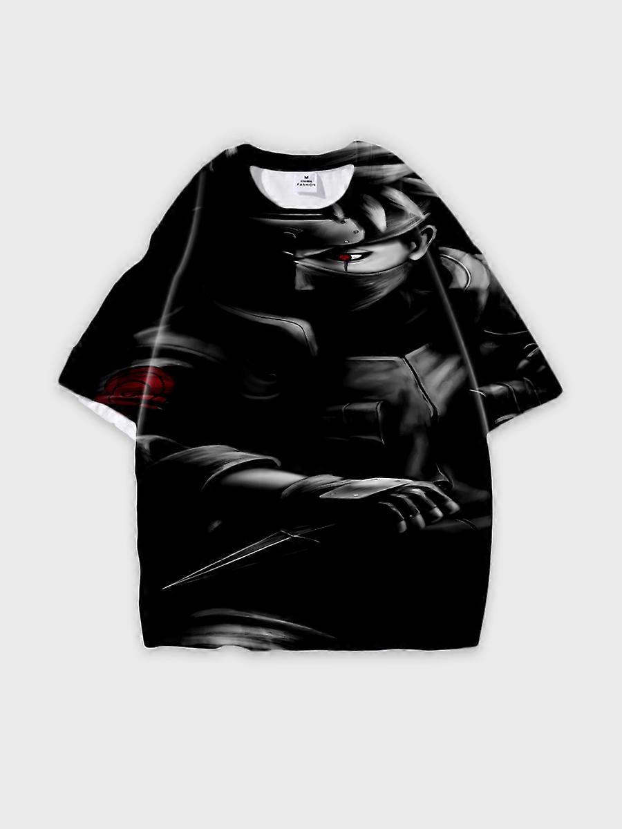 T-shirt round neck Role Pattern loose short sleeve C2171