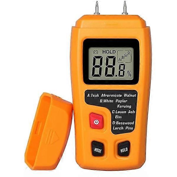 Portable wood moisture meter, LCD moisture tester for wood and paper
