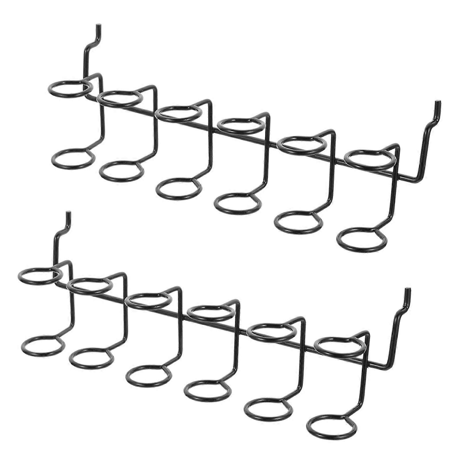 2pcs Pegboard Screwdriver Organizer Tool Holder with Multi Ring Design for Easy Installation Compatible with Standard Pegboards Home Garage Storage