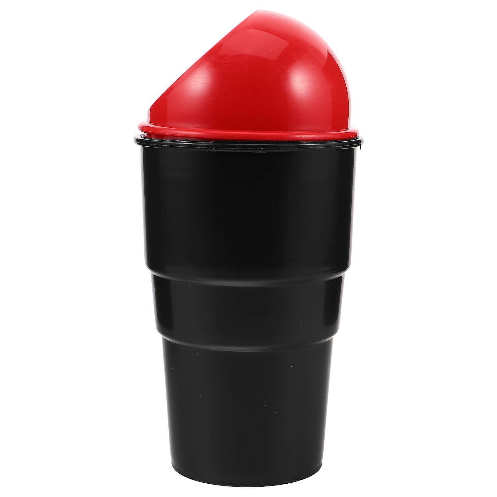 Portable Car Trash Can with Push Lid – Multi Functional Storage Bin for Vehicle, Home, and Office Use – Keeps Interior Organized and Clutter Free