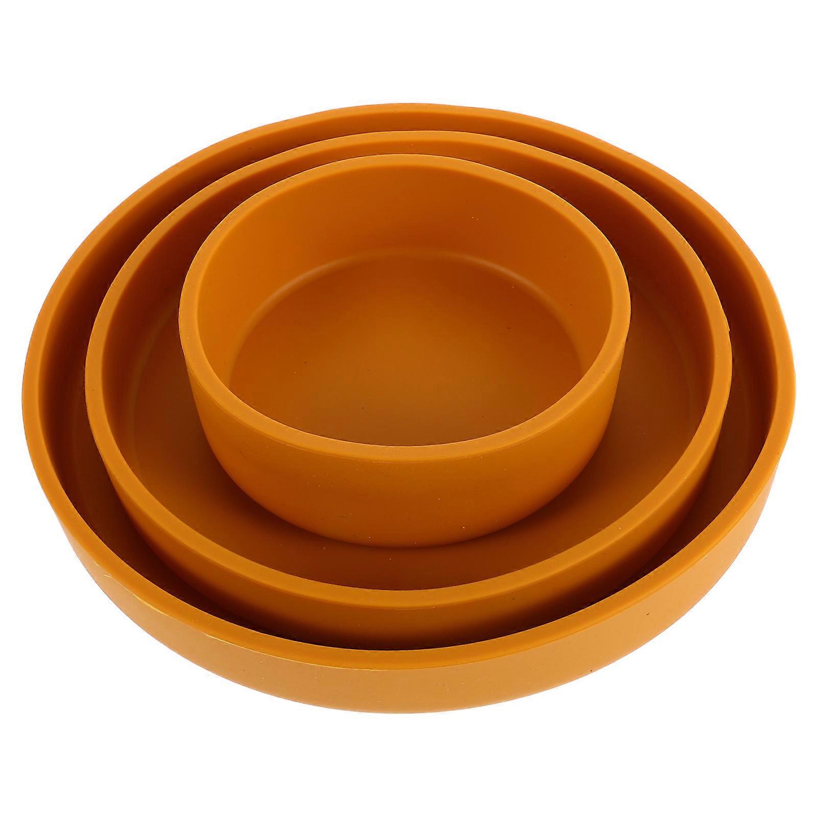 3Pcs Silicone Toddler Plates And Bowls Set For Baby Food With Easy To Clean Design And Animal Shapes