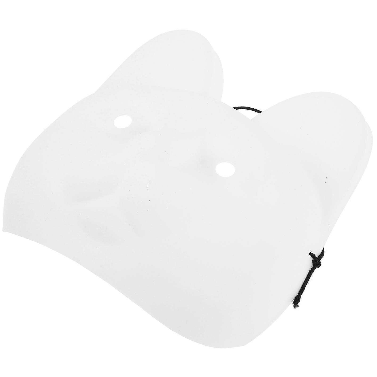 Diy Cat Masks Unpainted PVC Material Suitable For Stage Performance 1Pack