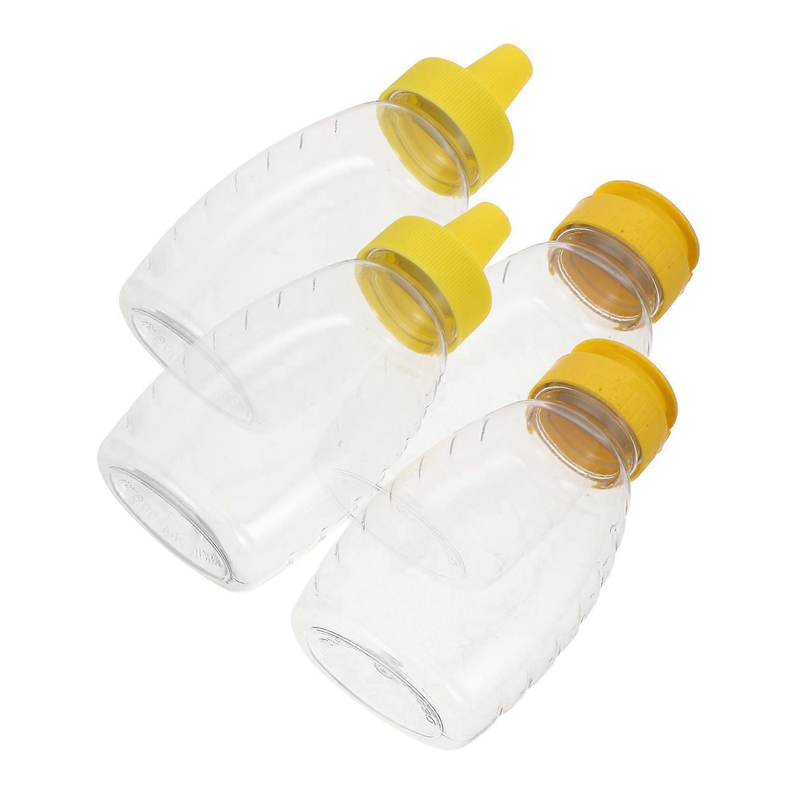 Household Squeeze Condiment Bottles Dispense Sauces Precise Seasoning Control 4Pcs