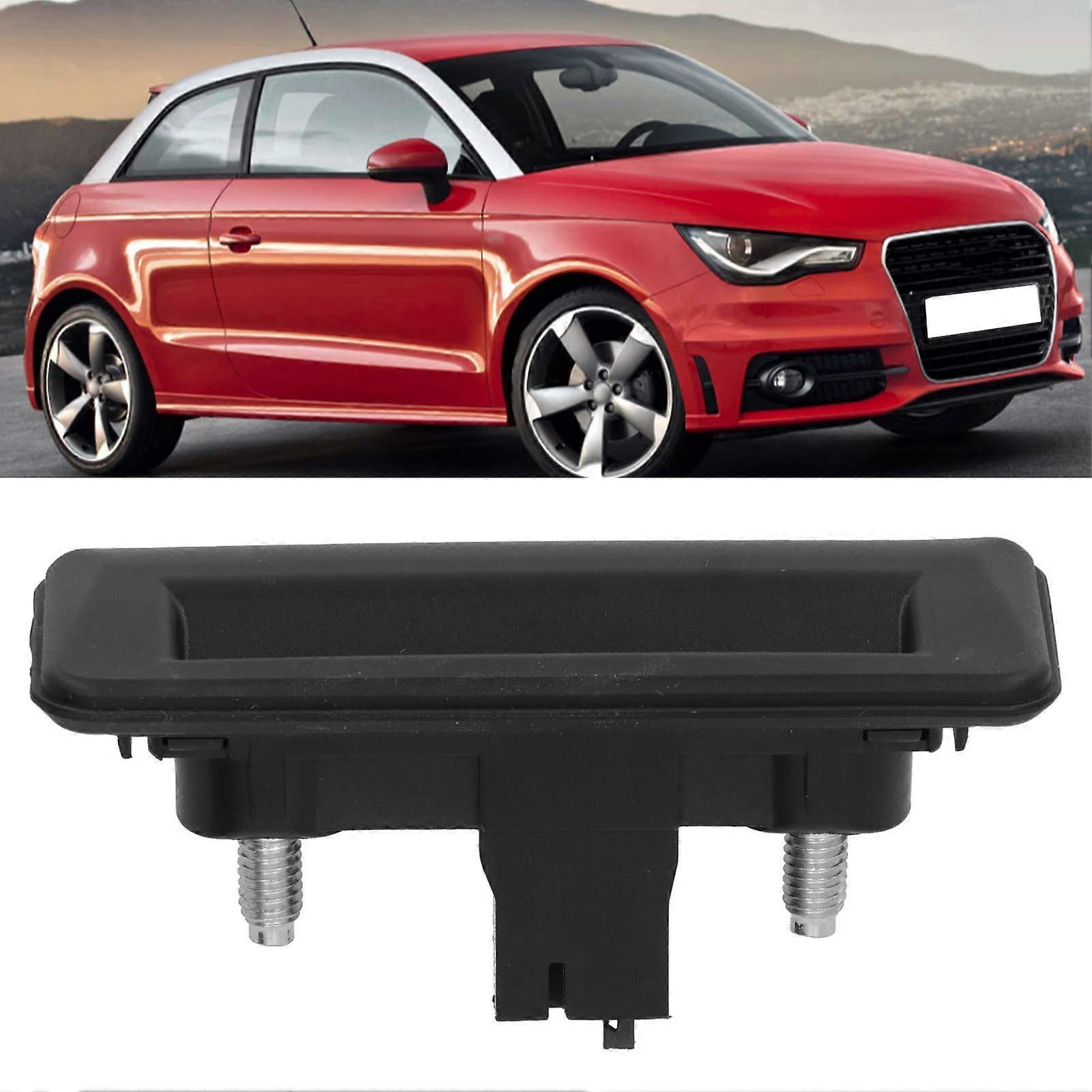 Tailgate Handle, Rear Trunk Door Handle, Tailgate Lock, 5J0827566E, Fits Fabia/Roomster/Superb, black