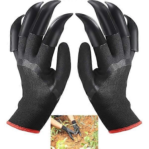 26cm garden gloves with claws garden glove quick and easy tool for digging