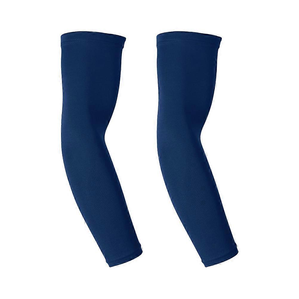 Sun Protection Elbow Guards For Athletic Use Unisex Ergonomic Design XL Blue Stretchy 1 Pair