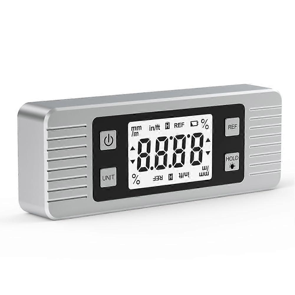 Digital Inclinometer Level Tool with Magnetic Base, 90-Degree Protractor Ruler, Digital Angle Finder and Bubble Level