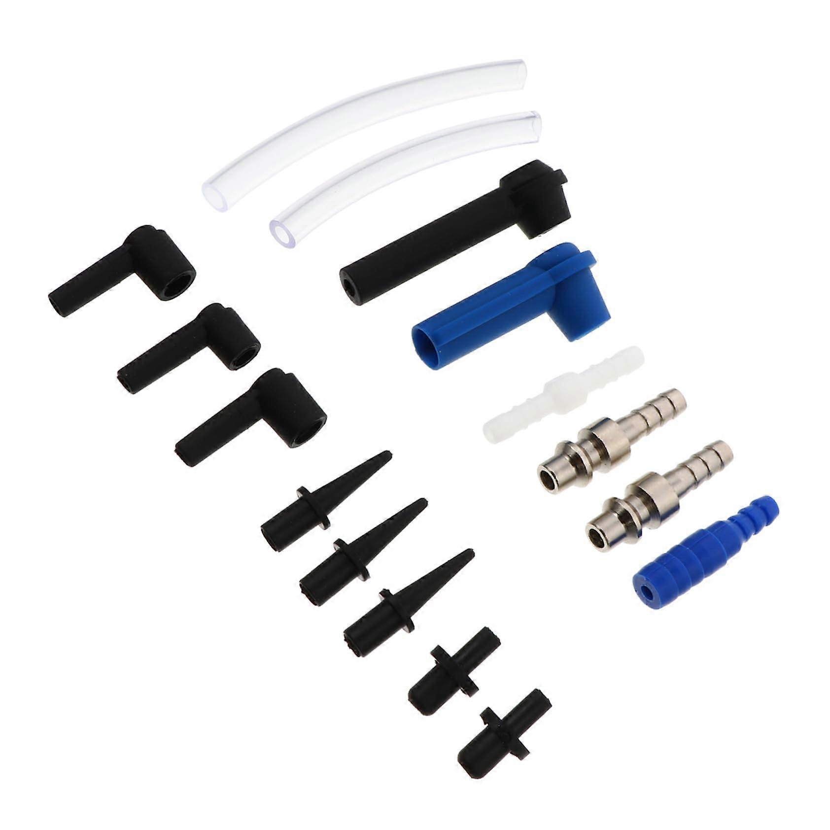 16Piece Brake Fluid Change Kit for Cars, Bleeding Adapter and Quick Connector for Brake Bleeding, Tool for Air Removal and Fluid Replacement