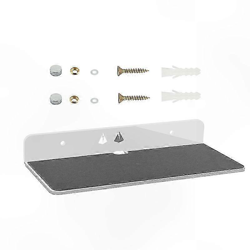 White Acrylic Wall Shelf for Speaker and Webcam Display