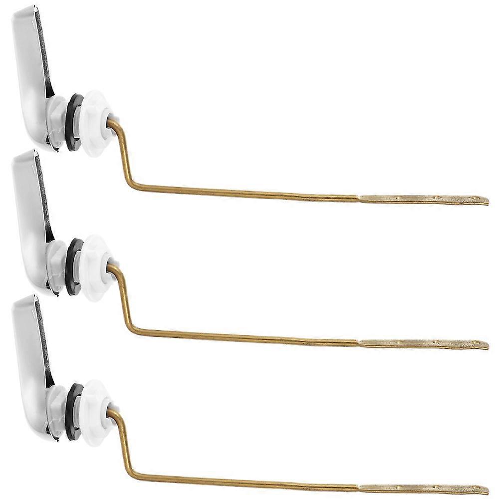 Toilet Flush Lever Handle Replacement 3Pcs Durable ABS Suitable For Maintenance Staff And Bathroom Use