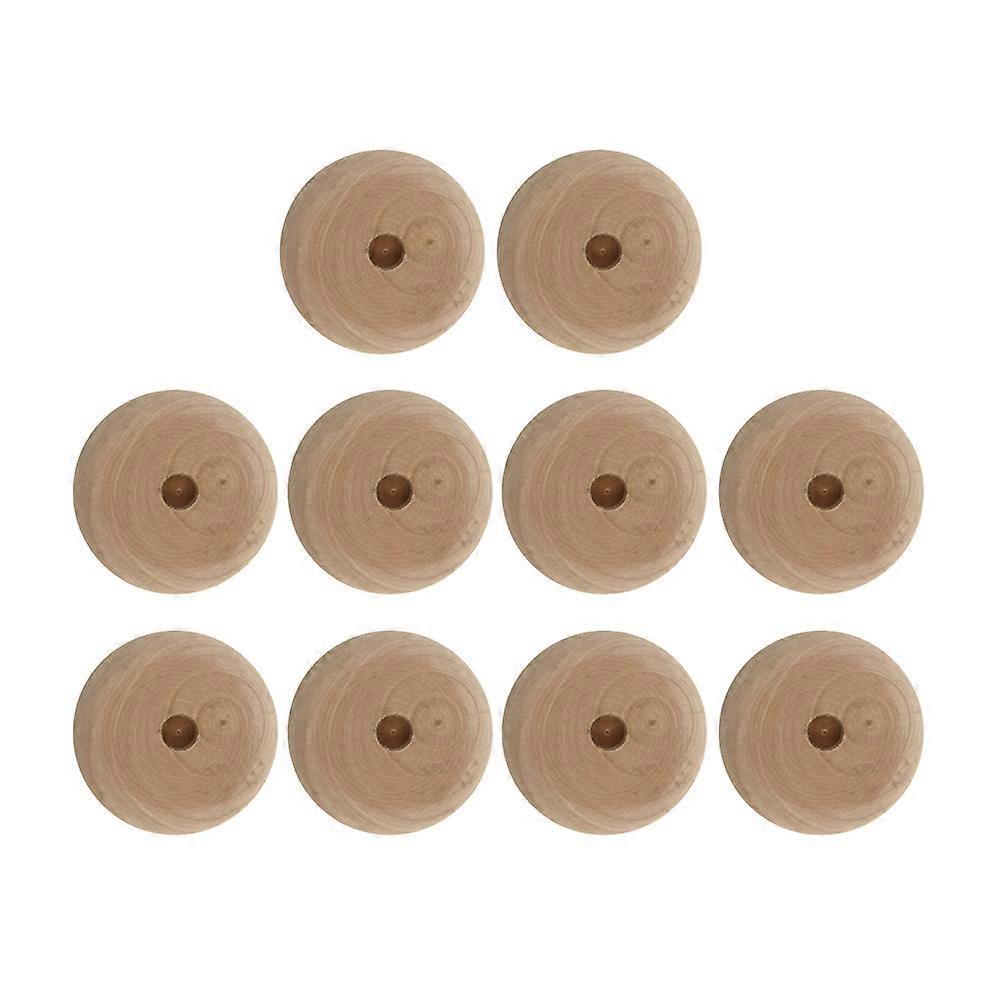 Wooden Mini Wheels 10pcs Set for DIY Car Models & Crafts – Handmade Craft Supplies for Creative Projects & Car Accessories