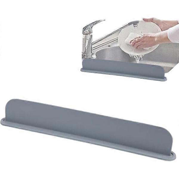 Silicone sink splash guard for kitchen counter, extra long water splash guard, reusable for room faucet