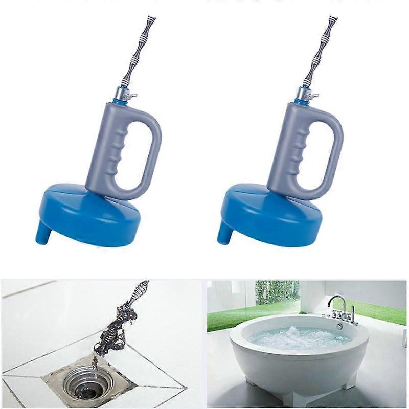 Drain Drain Cleaner Tool Hand Crank Carbon Steel Sink Cleaning Hose Drain Auger Sewer Toilet Dredger Blue Hand Crank