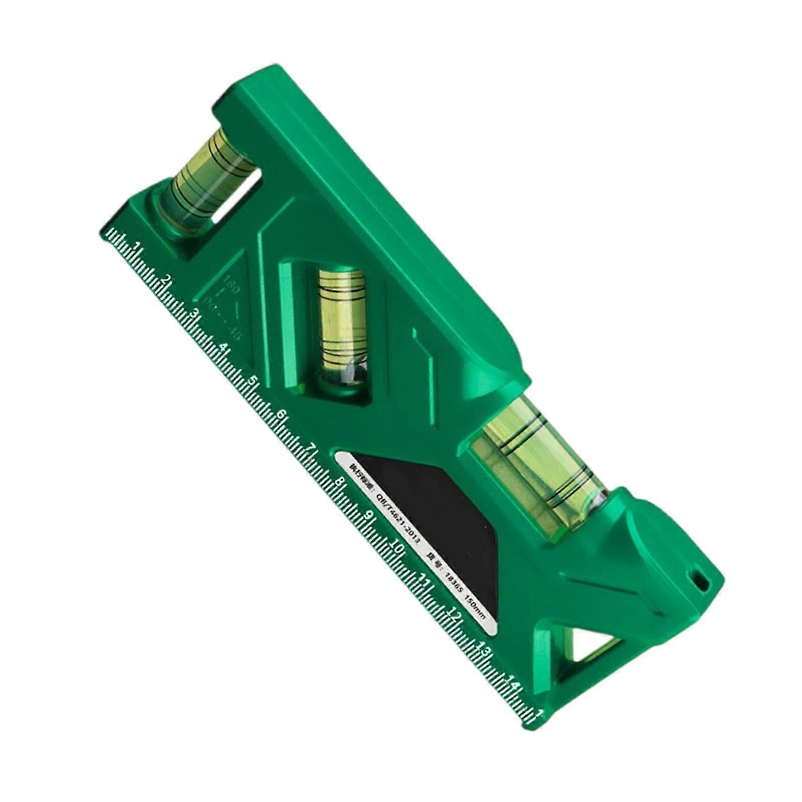Small Multifunctional Spirit Level Tool.  Accuracy in Measuring Levels and Angles for Easy Transport and Stable Results.