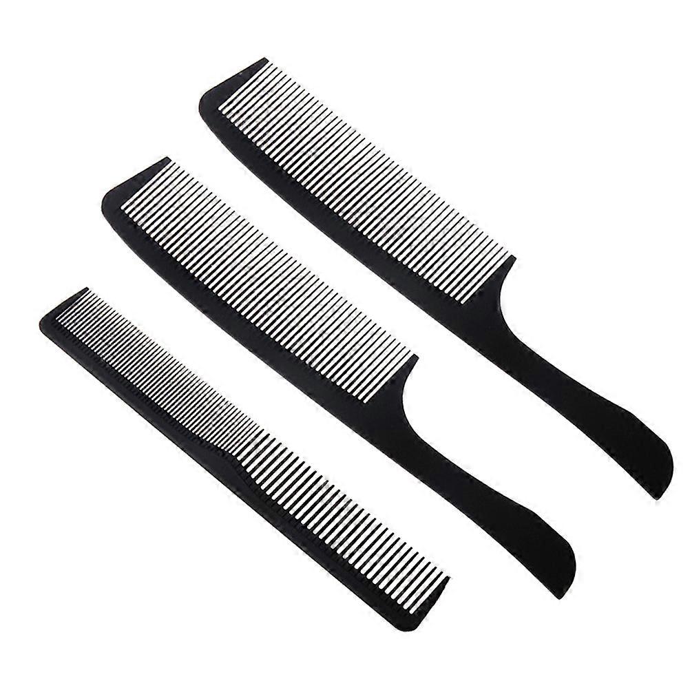 Black Resin Double Comb for Haircutting Use with Durable Teeth Perfect for Travel and Daily Use 3