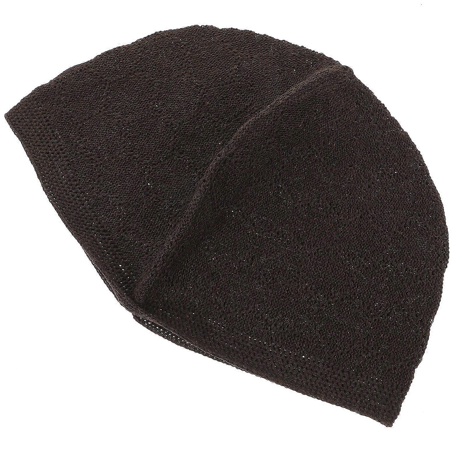 Bonnet réutilisable pour homme, bonnet crocheté pour l'extérieur, bonnet tricoté noir