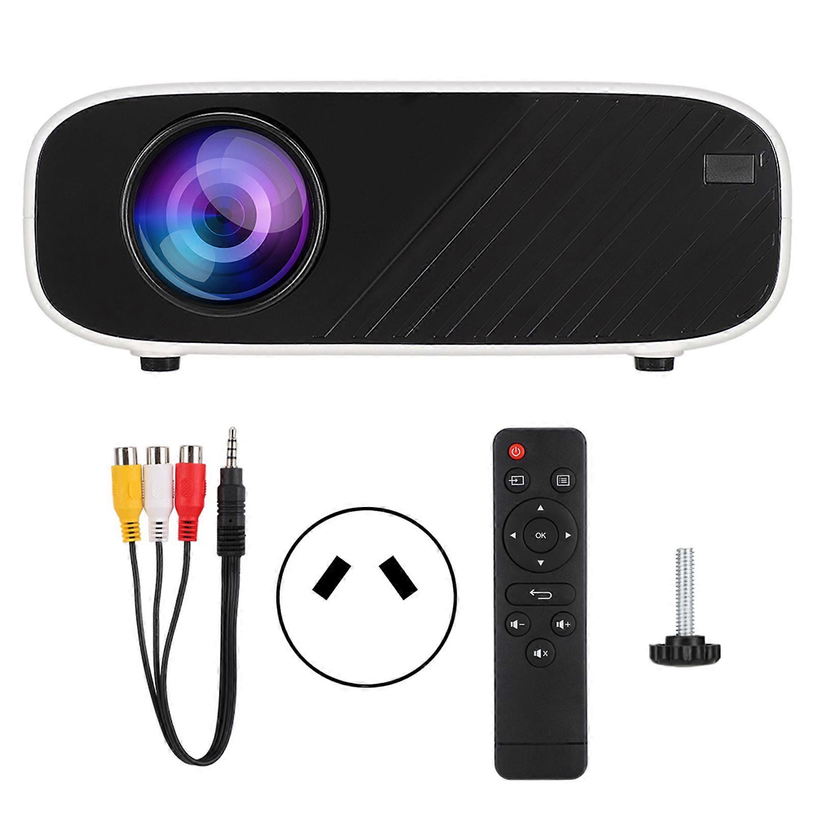W90 3D HD 16770K Colors LCD Projector 720p Mirroring Version Projector White 100V-240V