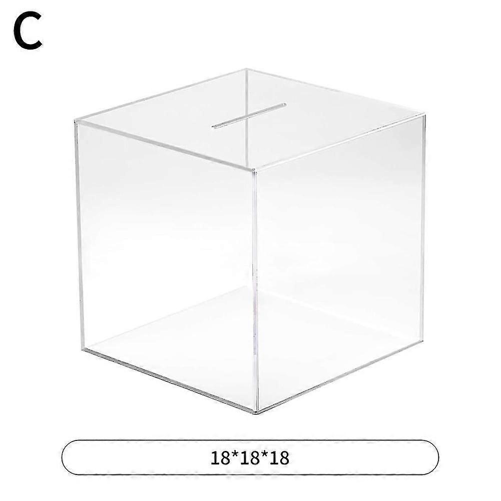 Clear Acrylic Piggy Bank Must Break to Open, Fun Savings Solution for UK Adults