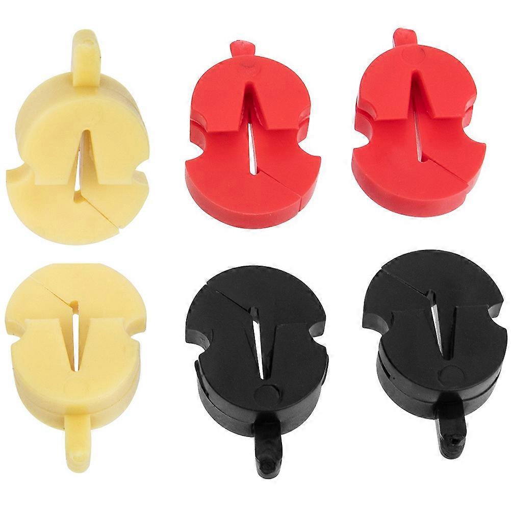 6pcs Violin Mute Practice Silencer for String Instruments Rubber Pad Accessories for Guitar, Violin, and Other Stringed Instruments
