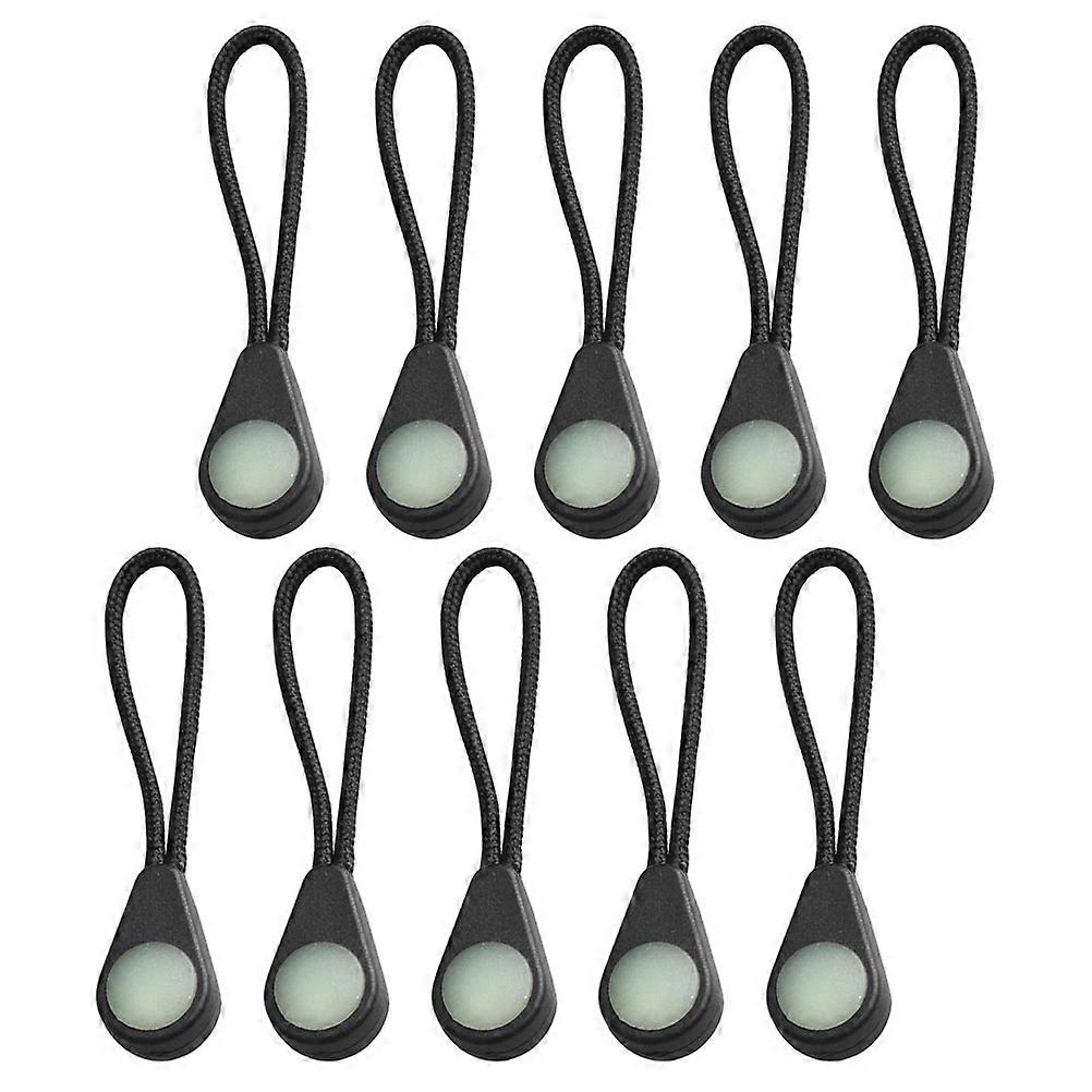 Luminous Zipper Extenders for Backpack Assorted Color Plastic Strong and Durable 10 Pieces