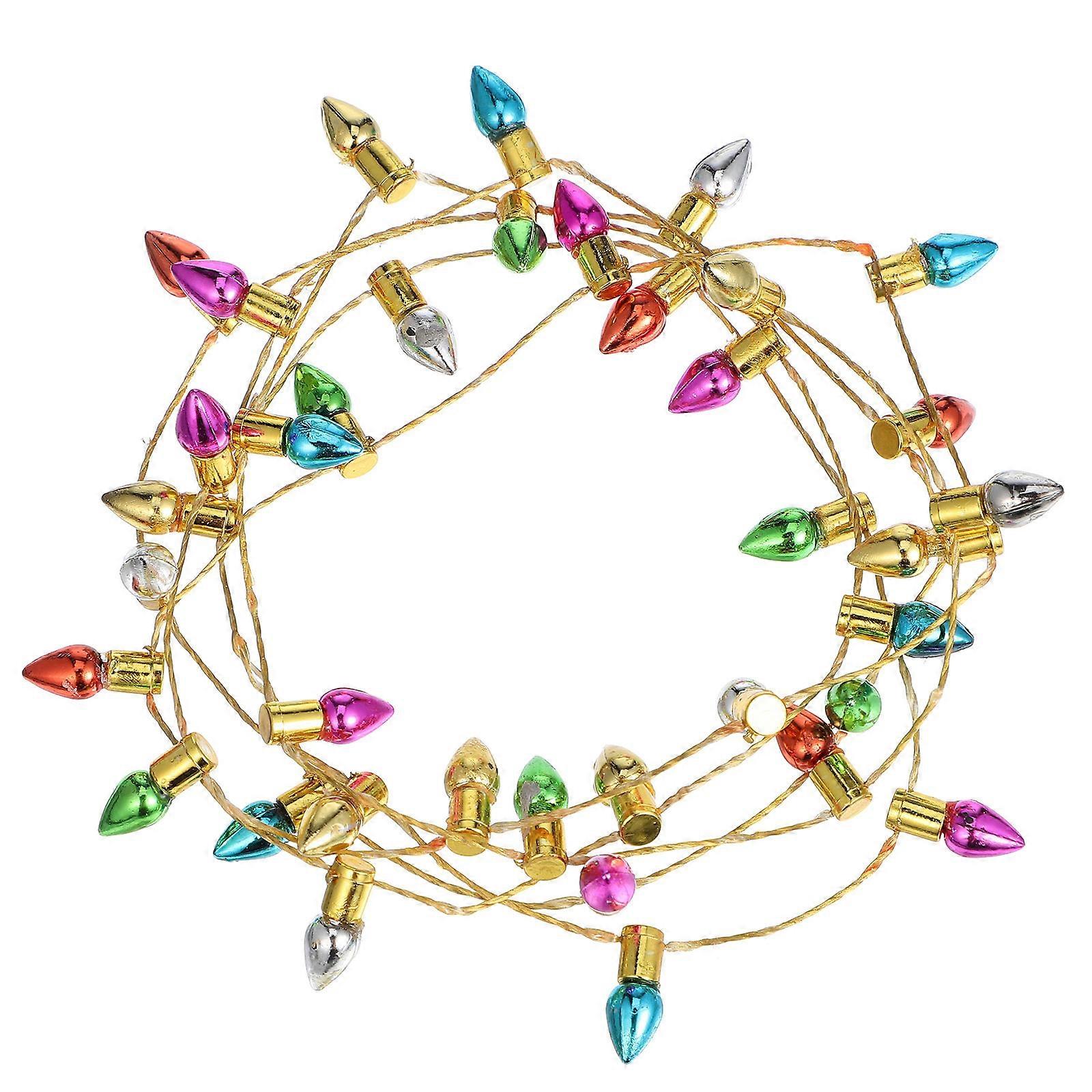 Miniature String Light Christmas Micro Landscape Decoration for Playing