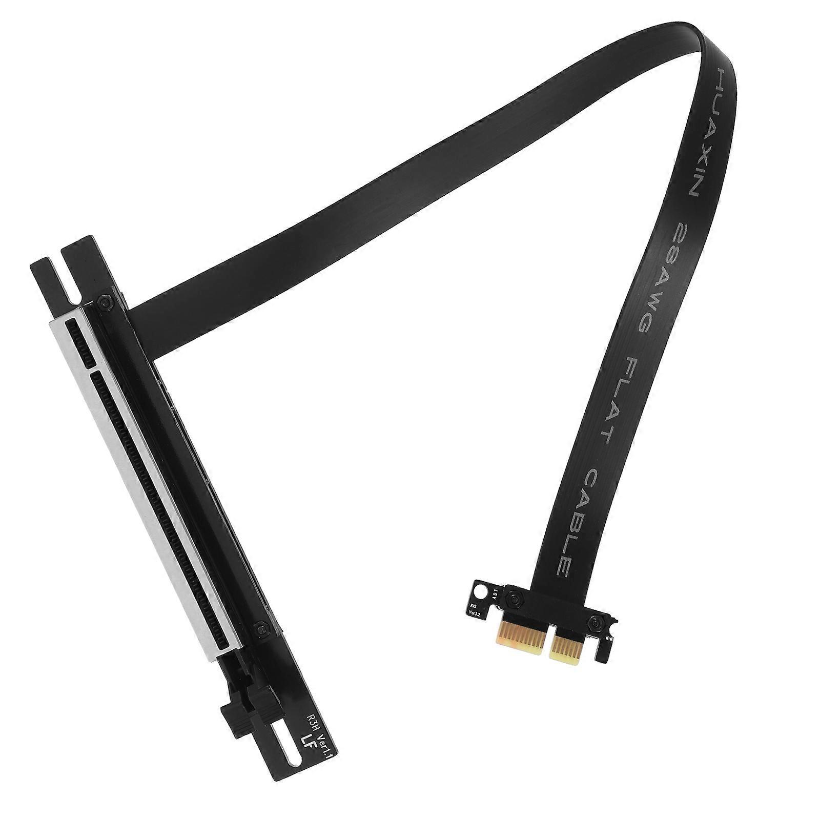 PC Cable Extension 1Set For Network Card Connection In Black Utilizing Thickened Cable