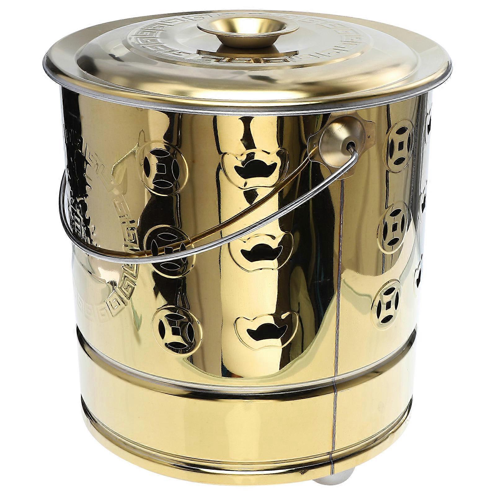 Outdoor Burning Barrel For Paper Burning And Garbage Disposal Ideal For Home Use 30X26.80X26.80CM 1Pc