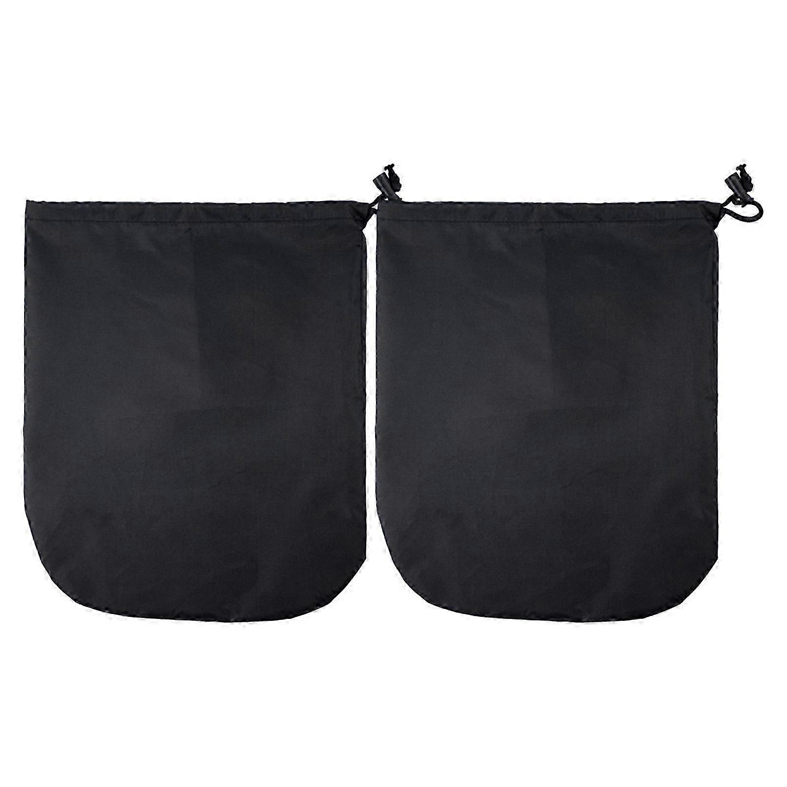 2Pcs Car Side Rearview Mirror Cover Adjustable Drawstring Freeze Snow Sun Protection Weather-proof Waterproof Coating Universal Auto Wing Mirror Prote