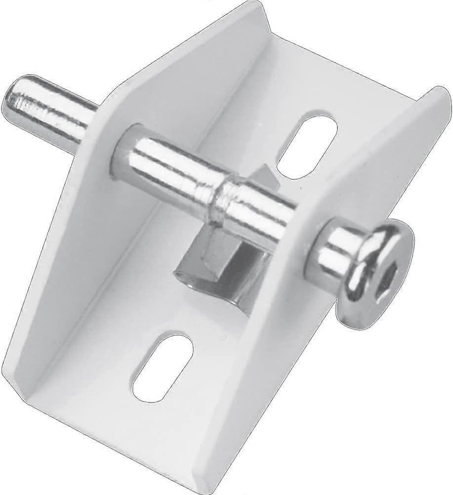 U 9855 White Finish Push/Pull Sliding Door Lock (Single Pack)