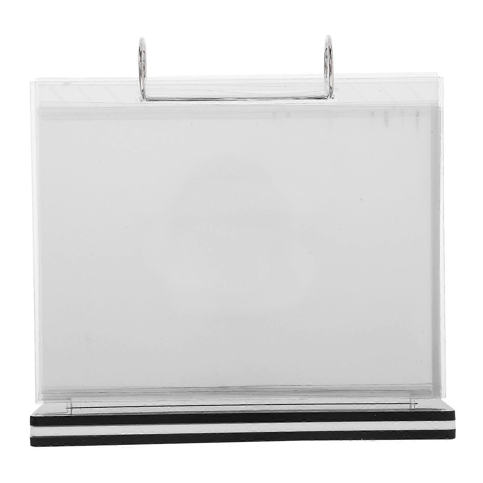 Plastic Menu Folder With Stand For Restaurant Rack Table Holders Menu Sleeves Desktop Celebration Stand Transparent Desktop Display Advertising Rack