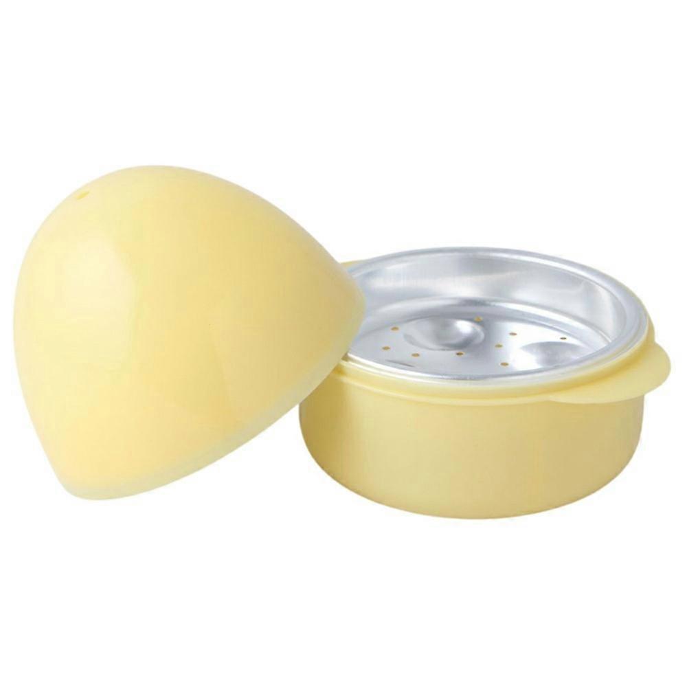 Microwave Egg Steamer PP + Aluminum 4 Eggs Steaming Container Kitchen Cooking Tool (BPA Free, No FDA Certificate)