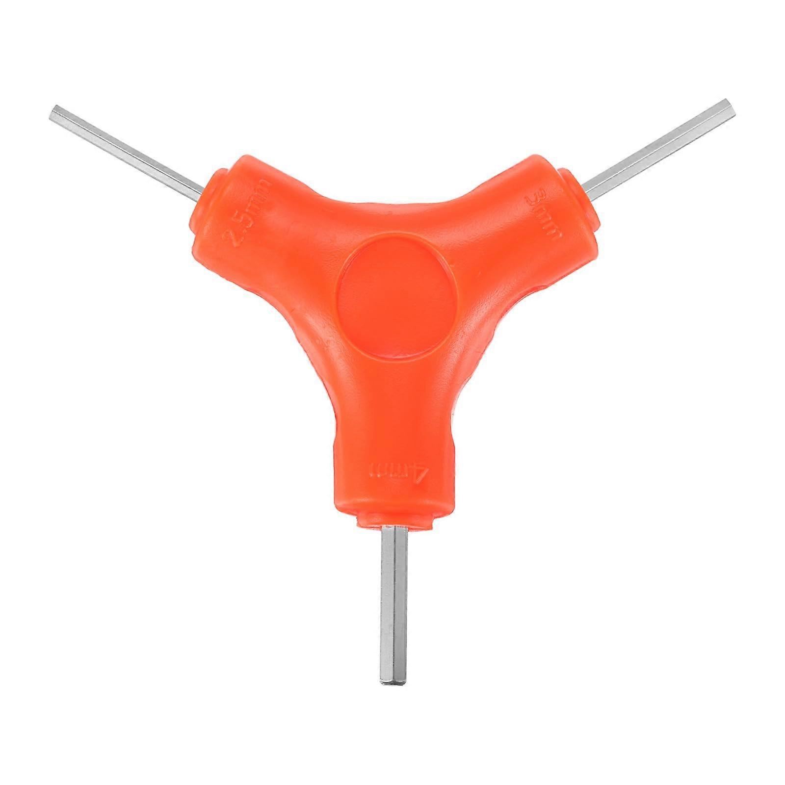 2.5/3/4mm Y Shape 3 Way Hex Key for Bikes, Y Type Allen Key Set, AllinOne Multifunction Torque Wrench, Yellow