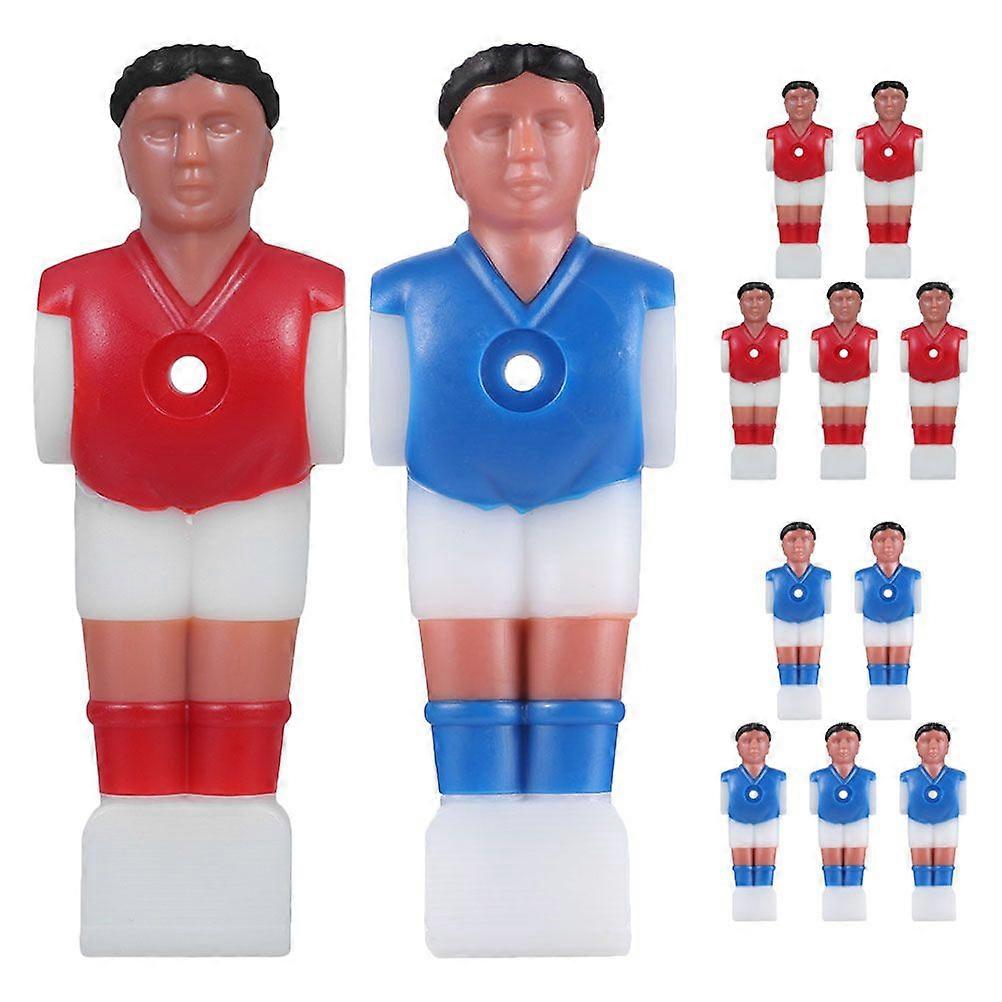 12pcs Foosball Men Plastic Foosball Guys Foosball Player Rod Foosball Soccer Men Player Table Soccer Foosball Replacement Part
