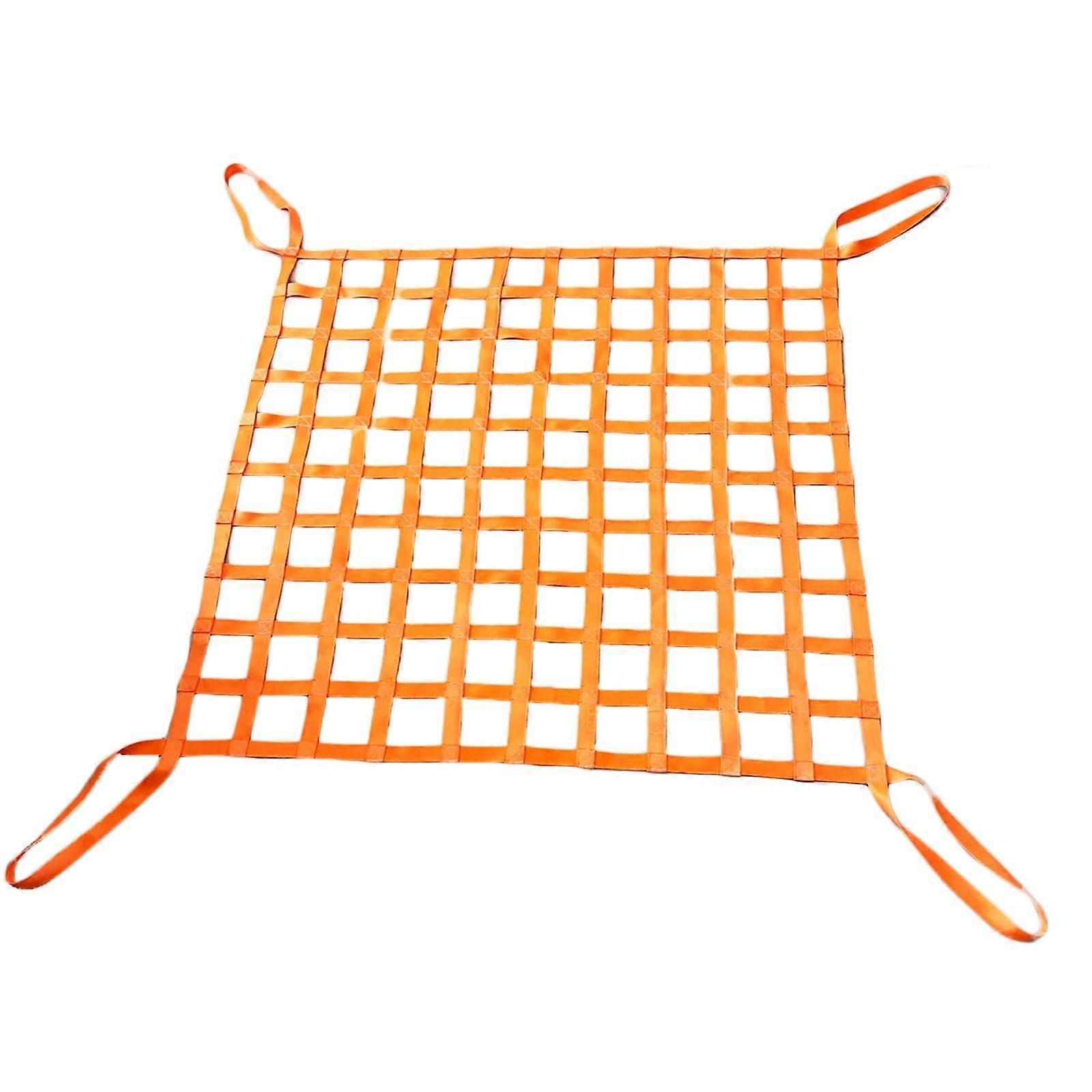 Flat lifting net, nylon, durable, tearresistant, for construction, transport (1.5x1.5m, 2t)