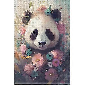Quebra-cabeças para Adultos 300 Peças Panda Quebra-cabeças para Adultos & Crianças Quebra-cabeças de Madeira Decoração de Família