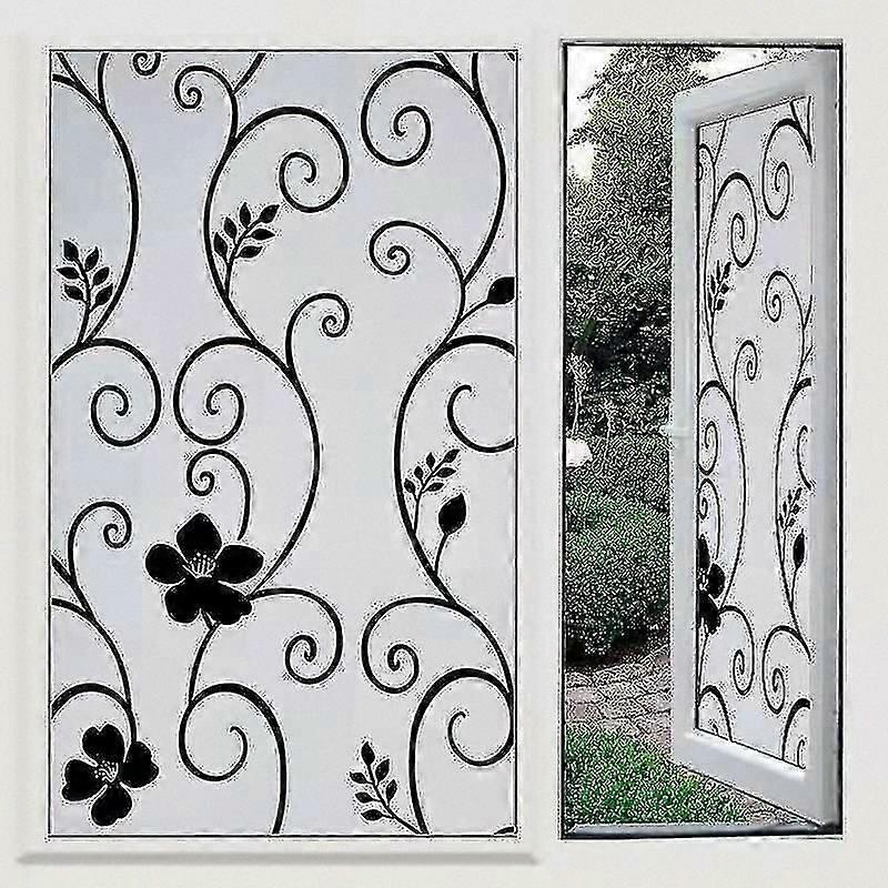 Privacy Window Film Adhesive Electrostatic Decorative 40200cm Size