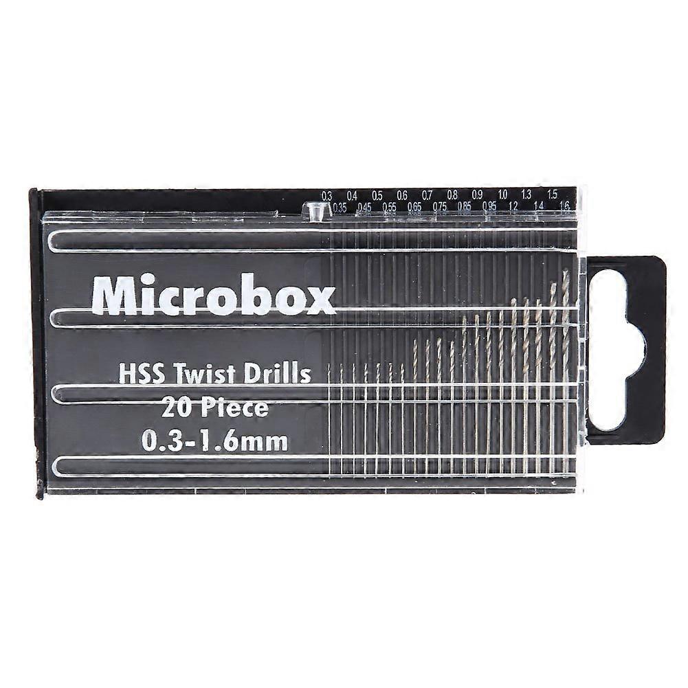 HSS Micro Drill Bits 20 piece multi pack 0.31.6mm