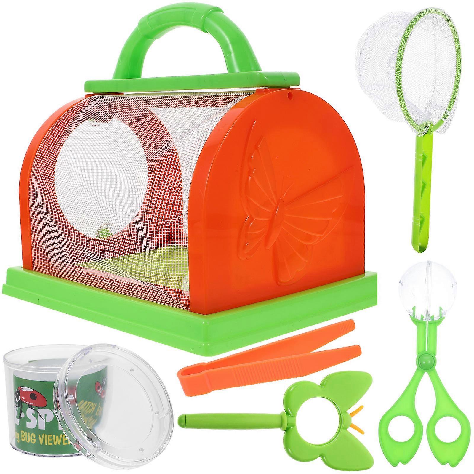 Science Observation Box Outdoor Exploration Assorted Color Plastic for Flower and Leaf Observation 1 Set