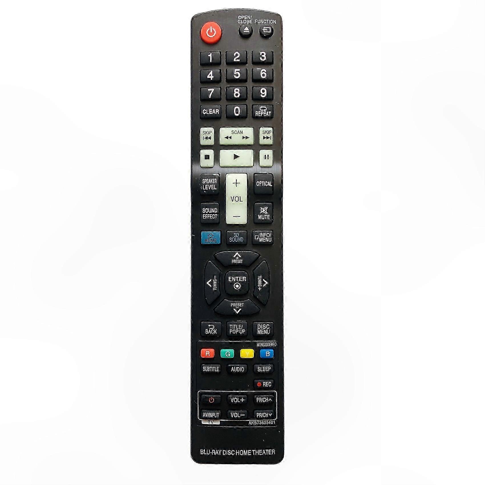 Universal Remote Control for LG Blu-Ray 3D Wireless Home Theater System-Compatible with Multiple Devices AKB73635401
