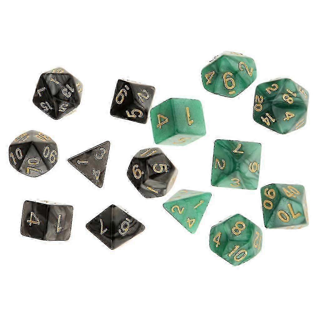 14pcs Polyhedral Dice 16mm For Dungeons And Dragons Dnd Mtg Game Accessory