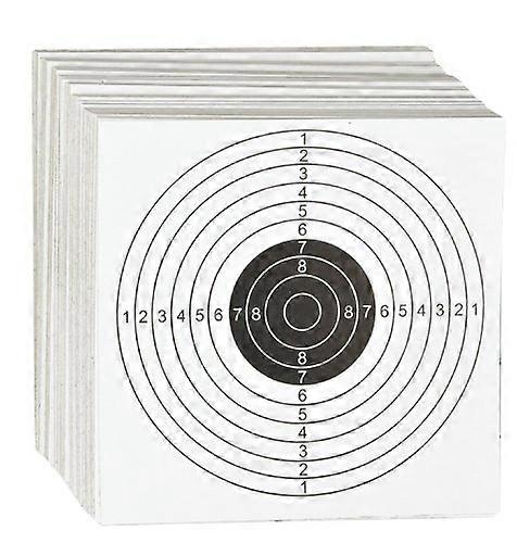 14cm Card Airgun Targets 100 Pack Single Bull Air Rifle Pistol Gun Zero HFT