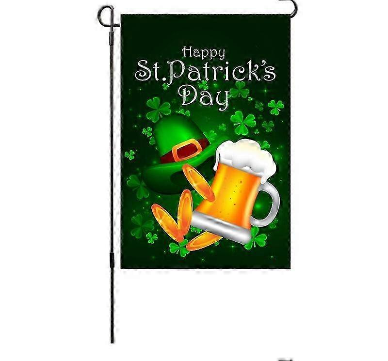 Irish Festival Flag with Plastic Stake for Stability